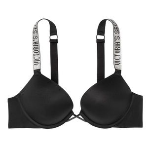 Victoria’s Secret Bombshell Lace Shine Strap Push Up Bra